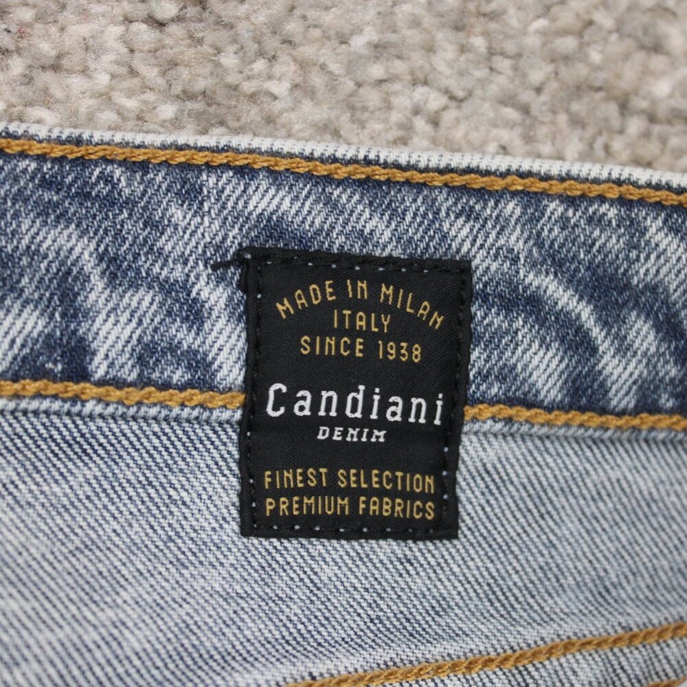 Ace Rivington Jeans NWT Mens 40x32 Blue Candiani Italian Denim Athletic Taper‎ - Picture 13 of 16